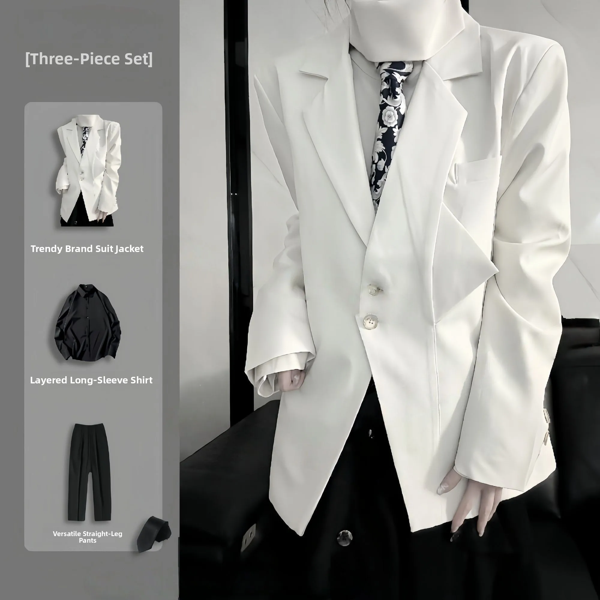 

Retro ex Simple Design Suit Jaet High-End Feeling Deconstructed Yohji Yamamoto Sle Men's Women's Outerwear Coat