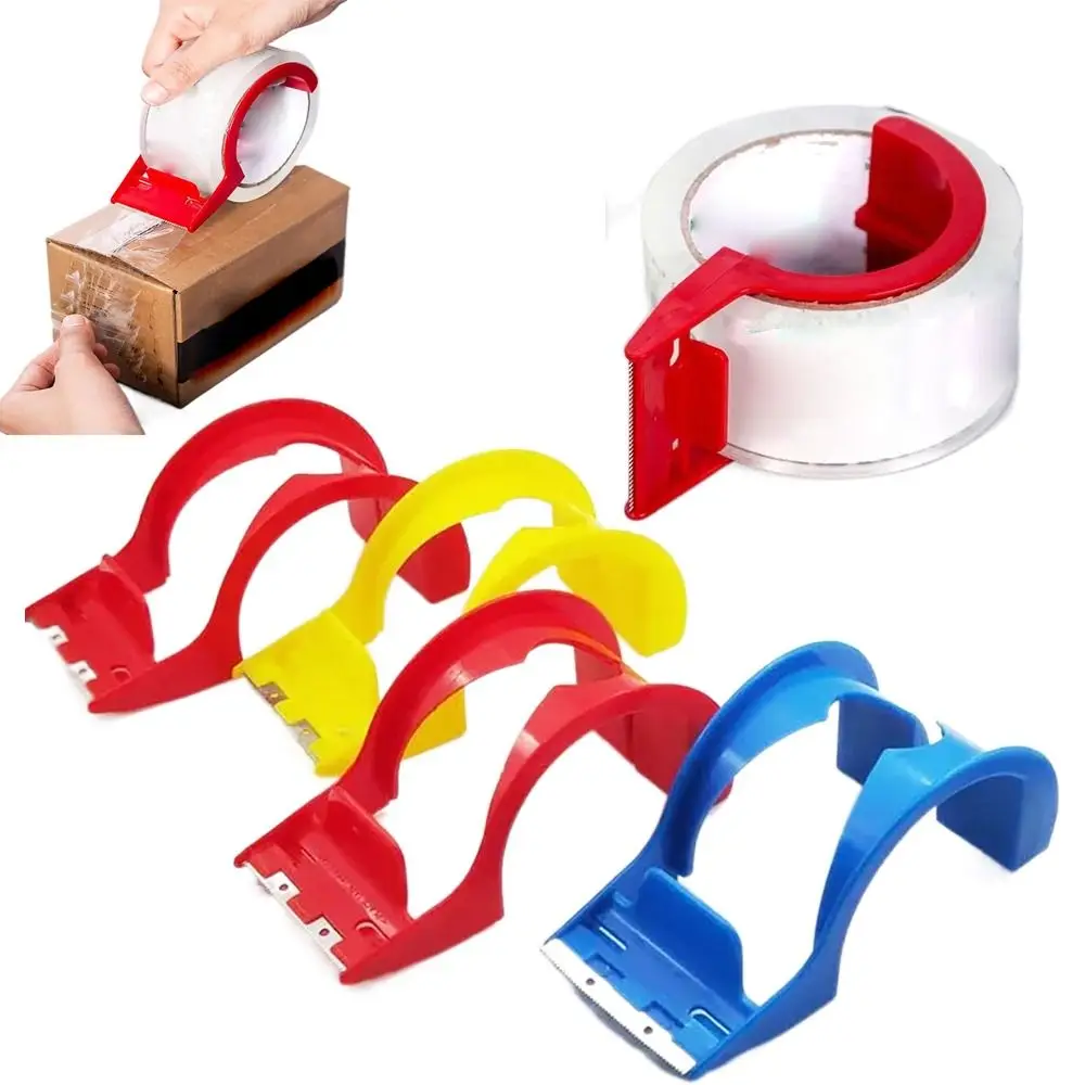 Convenient Iron Tooth Adhesive Tape Dispenser ABS Metal Simple Box Sealing Machine Tape Sealing Device 48mm Tape Seat Packing