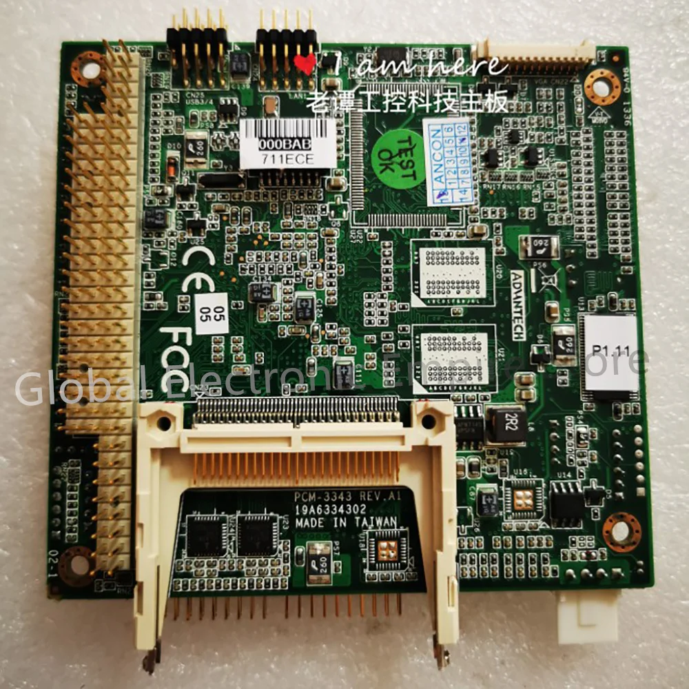 Motherboard para Controle Industrial Advantech, PCM-3343F, PCM-3343 REV: A1