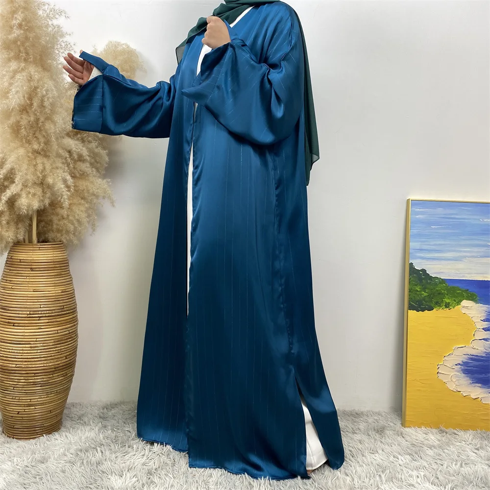 TikTok Cardigan musulmano Cardigan alla moda con giunture al pavimento 1439