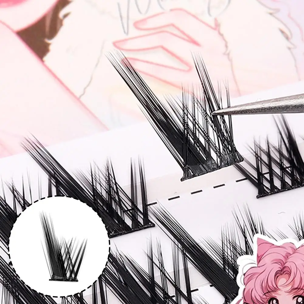 新しいホールストリップナチュラルフォックスつけまつげ、ふわふわで繊細なベビークルックカーブまつげエクステ、アイメイク、フェイクまつげ、バルク販売