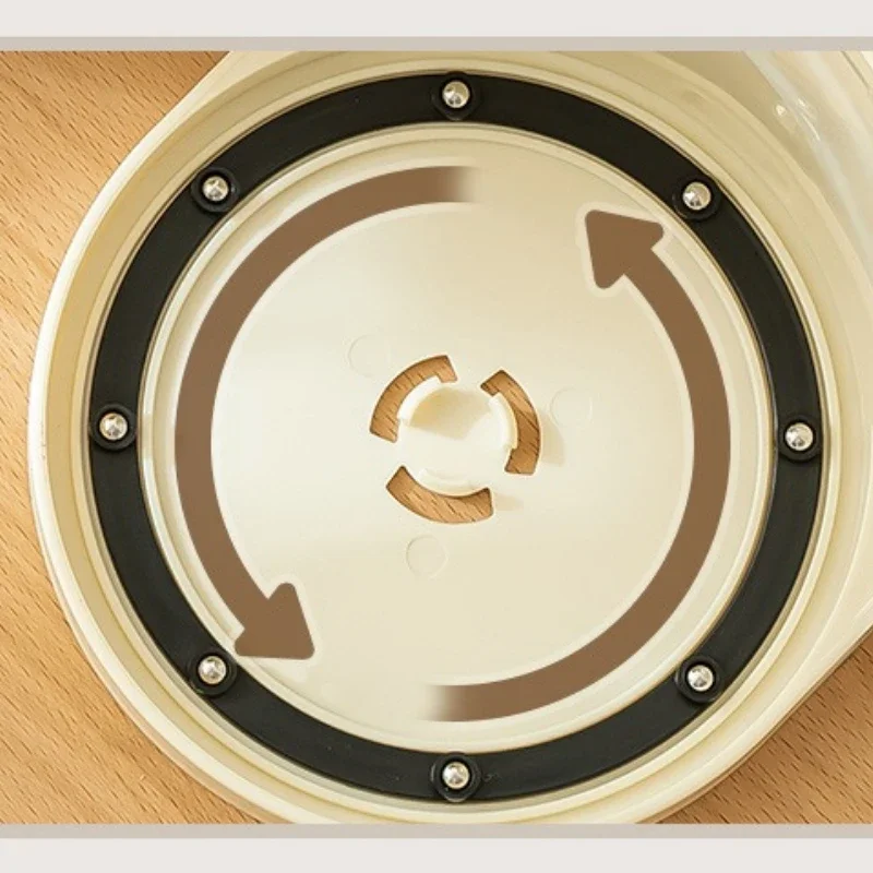 Rotating Transparent Student Desktop Storage Box, Creative High-value Stationery Storage Pen Holder