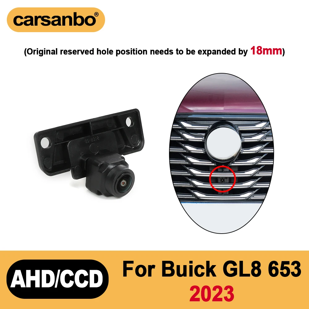 Carsanbo For Buick 2023 GL8 653 Camera Car Front View Camera Waterproof 68 Fisheye 150° Lens Camera