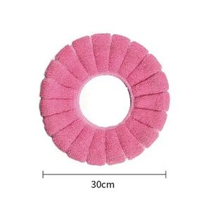 Wäsche Toiletten -Toilettensitzabdeckungsmatte mit Griff, wärmer, dicker weicher, strickendes Cessel Pad, 1PC 8 Hauptverkäufe erhitzte Toilettendeckel - №5
