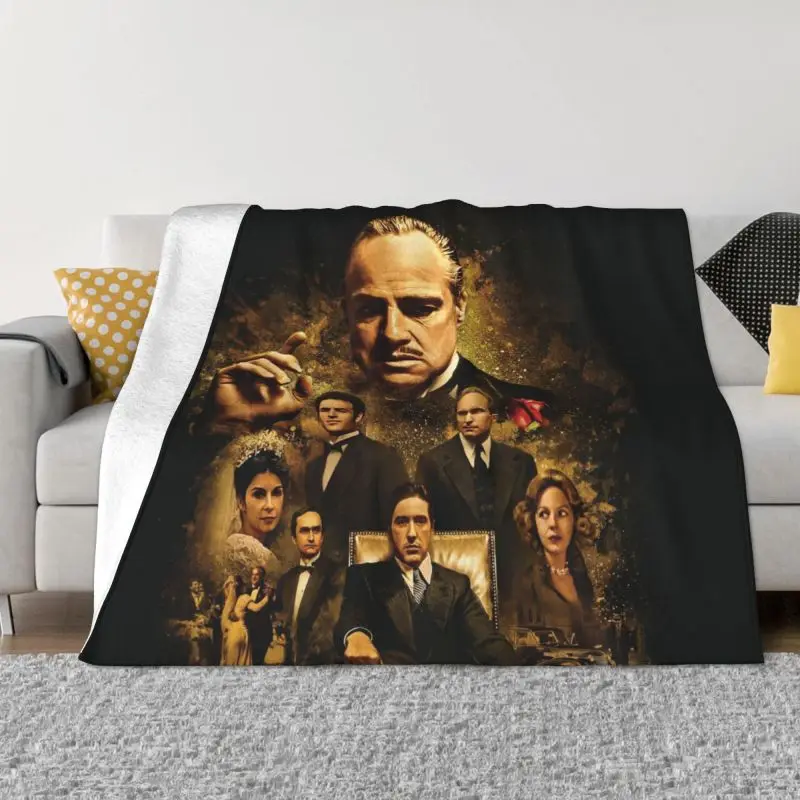 

Sofa Fleece The Godfather Fifty Don Corleone Film Throw Blanket Warm Flannel Blankets for Bedding Car Couch Quilt