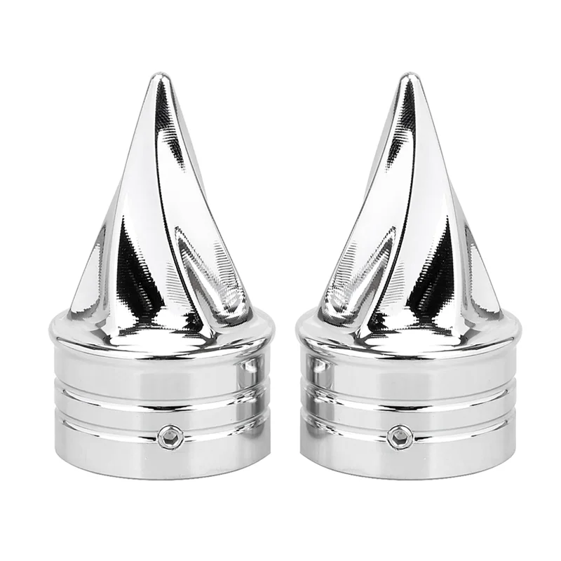 

Chrome Front Axle Cap Nut Covers For Electra Street Glide Dyna Low Rider