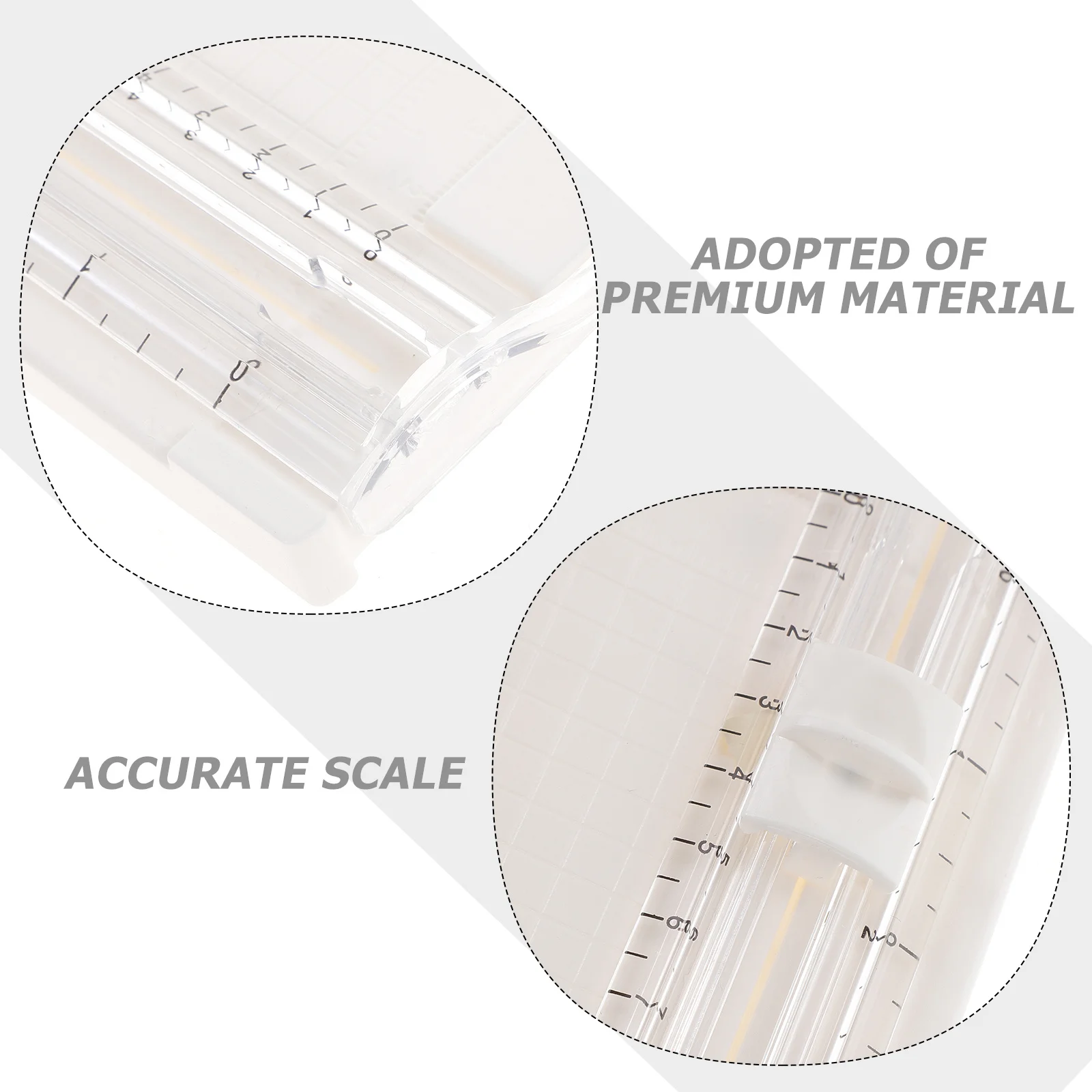 لوح تقطيع الورق الصغير مع مسطرة قياس، ماكينة تشذيب سهلة الاستخدام للحرف اليدوية المدرسية، مشاريع فنية لرياض الأطفال، تصميم محمول #4
