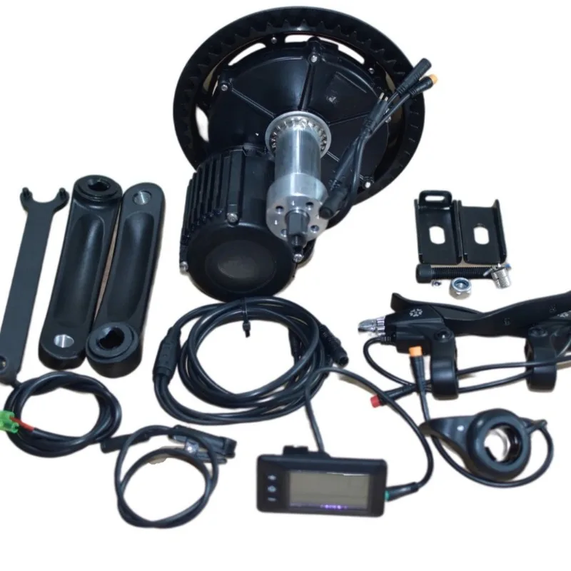 Bicycle to electric moped accessories Central motor kit 36V350W