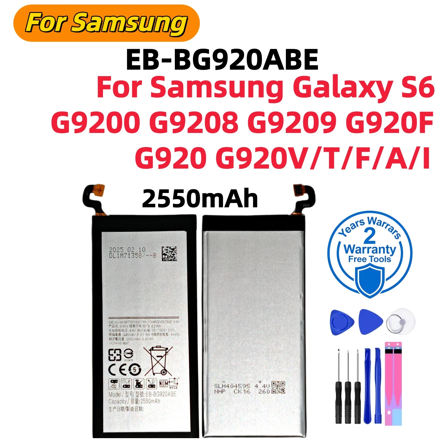 Brand New High quality For Samsung Galaxy S6 S6 Edge/PlusS7 S7 Edge S8 S8 Plus+ S9 S9 Plus S10 S10E S10 Plus J5 Pro J7 Pro Tools