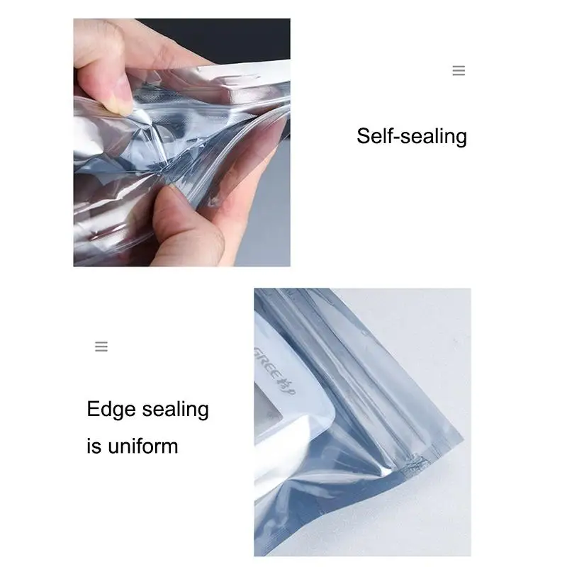 *100pcs Anti Static Shielding Zip Lock Bag Resealable ESD Anti-static Instrument Chip Electronic Accessories Battery USB Pouches