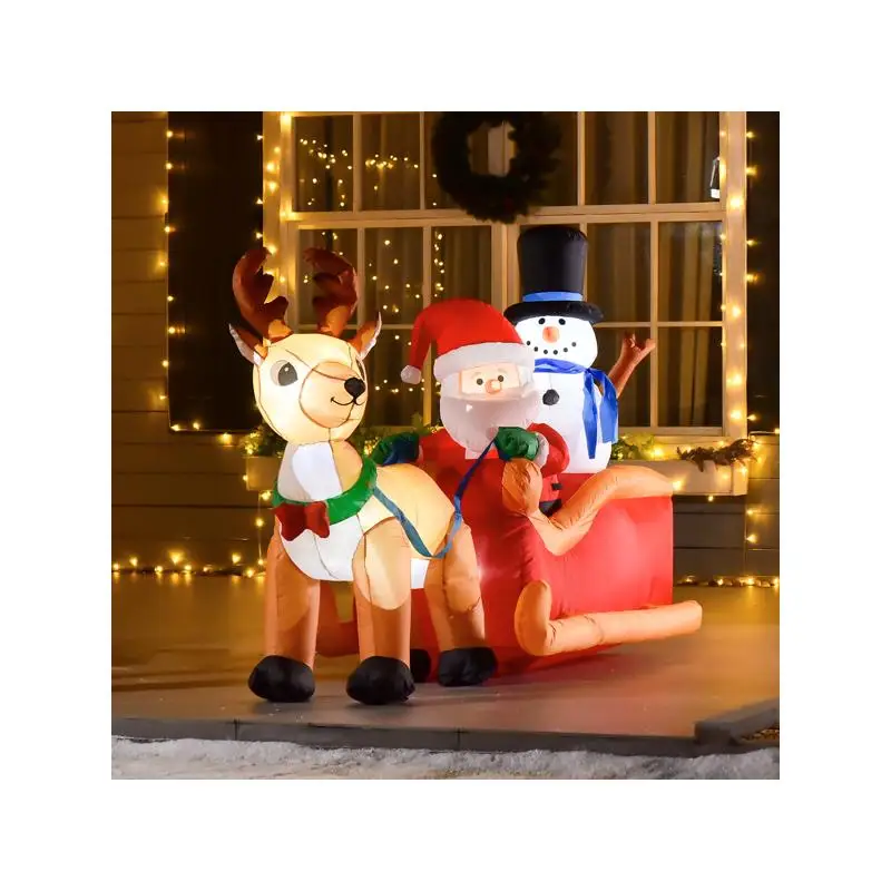 

Надувной рождественский декор — без доставки выходных — идеальное праздничное украшение на открытом воздухе для праздничного праздника, легко установить,