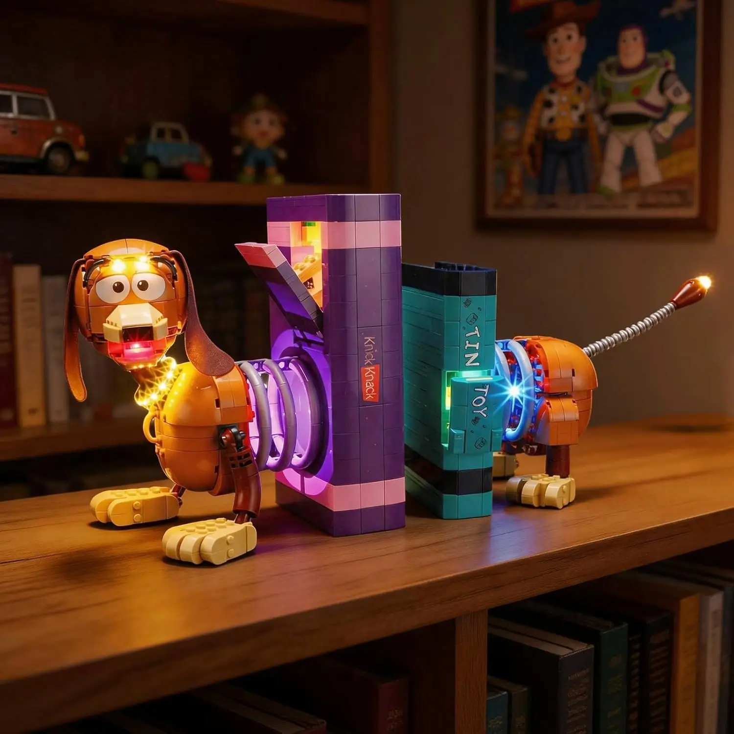 Lumière LED HPROSPER 5V (sans modèle) pour bibliothèque LEGO 43301-Toy Story Spring Dog, lumières décoratives avec boîte à piles