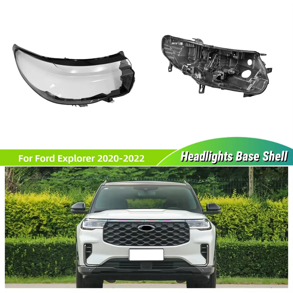 

For Ford Explorer 2020 2021 2022 Car Replacement Parts Base Head Lamp Shell Headlamp Back Housing Front Lamp Lens