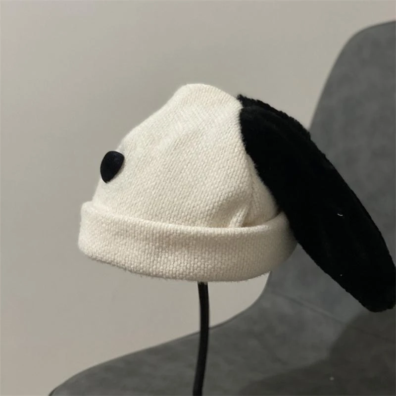 Dog Ear Shaped Hat Ear for Protection Cap Party Hat Stuffed Animal Dress Up Costume Cozy Winter Hat for Kids Teens
