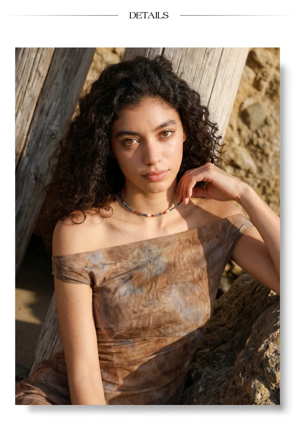 Yhpup 2026 Halskette aus Natursteinperlen, handgefertigt, für Damen, hochwertig, trendig, exquisiter Schmuck, Geschenk – Detail 4