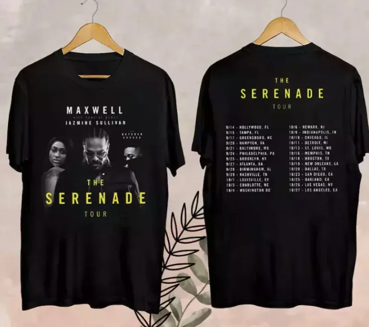 Maxwell The Serenade Tour 2024 Shirt, Maxwell 2024 Tour Fan T-Shirt