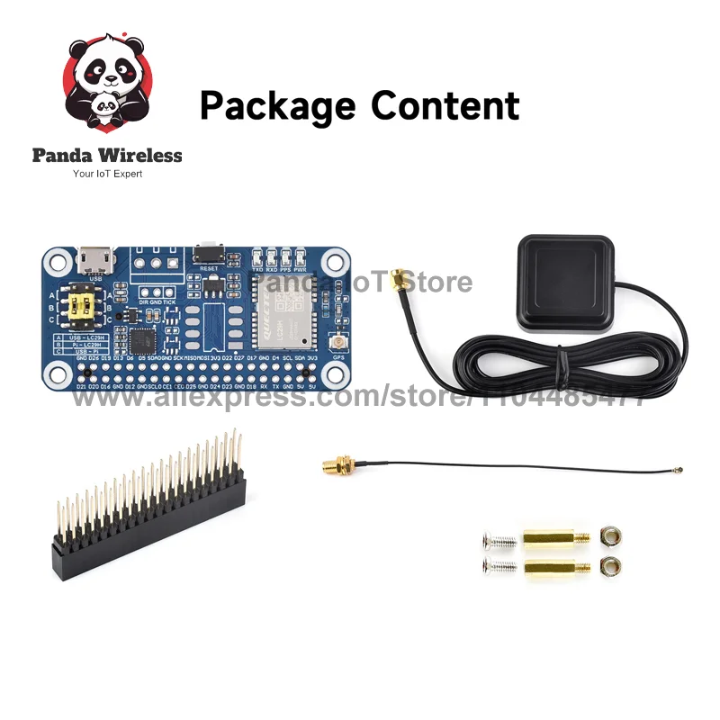 LC29H Series LC29H(DA) GPS/RTK HAT dual-band Module for Raspberry Pi high-precision L1+L5 positioning of terminal devices