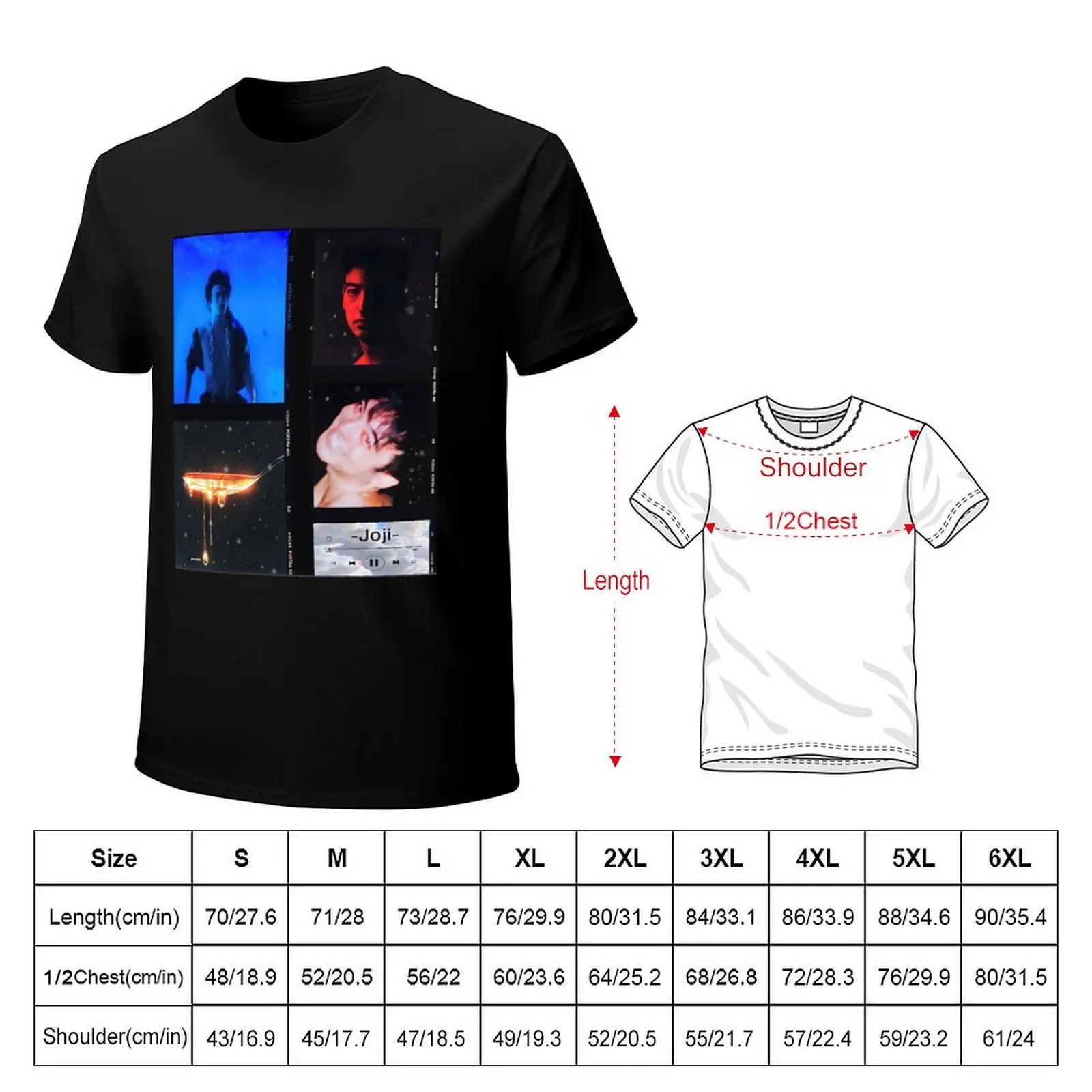 Joji Collage T-Shirt baggy shirts korean fashion custom t shirt vintage anime shirt mens white t shirts