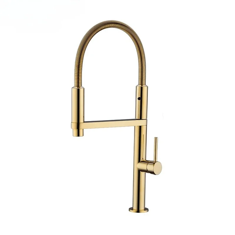 

Kitchen faucet, two in one hot and cold water, vegetable basin, all copper, dishwasher, splash proof