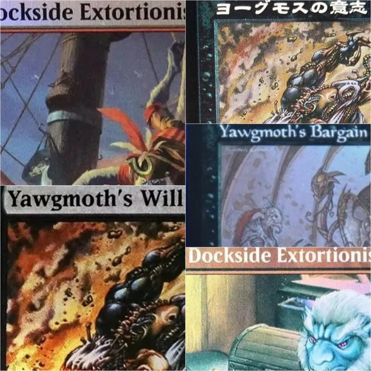 

"Dockside Extortionist/Yawgmoths Will" TCG Magical proxy Cards Game Top Quality Proxy Playing Cards Board Game Trading Cards