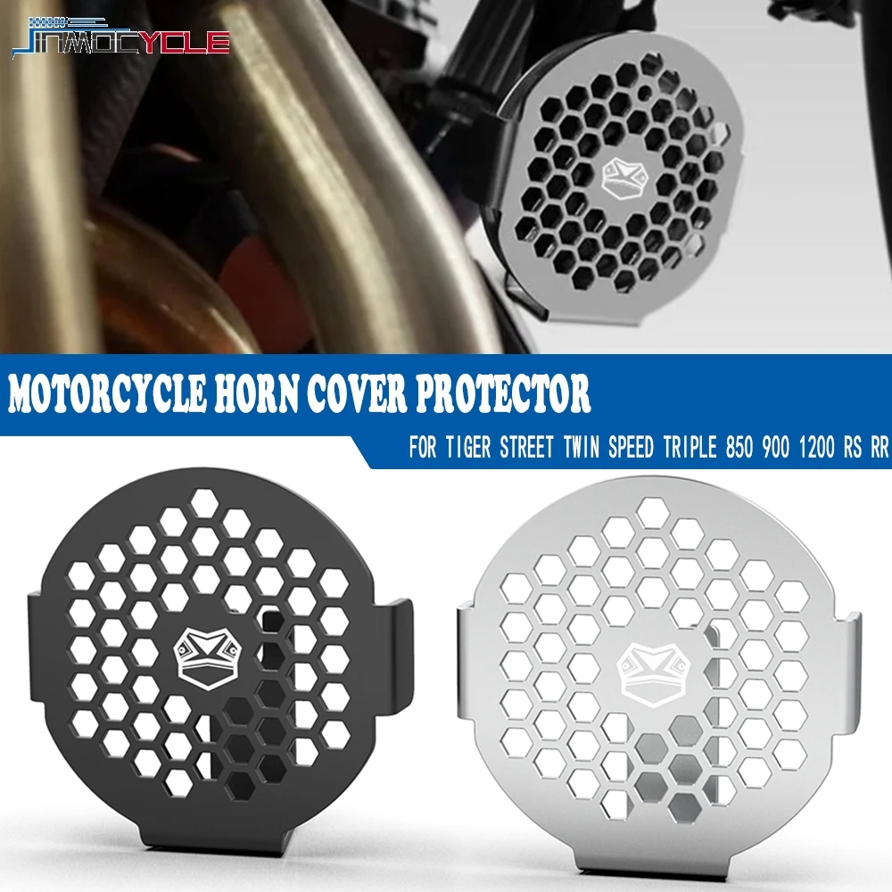 

For Bonneville T100 T120 Tiger Street Twin Speed Triple 850 900 1200 RS RR Sport Thruxton Scrambler 1200 Horn Cover Protector