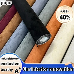 200x150cm Upgrade Large Size Suede Leather Four-sided Elastic Self-adhesive Leather for Car Interior Jewelry Box Leather Sticker