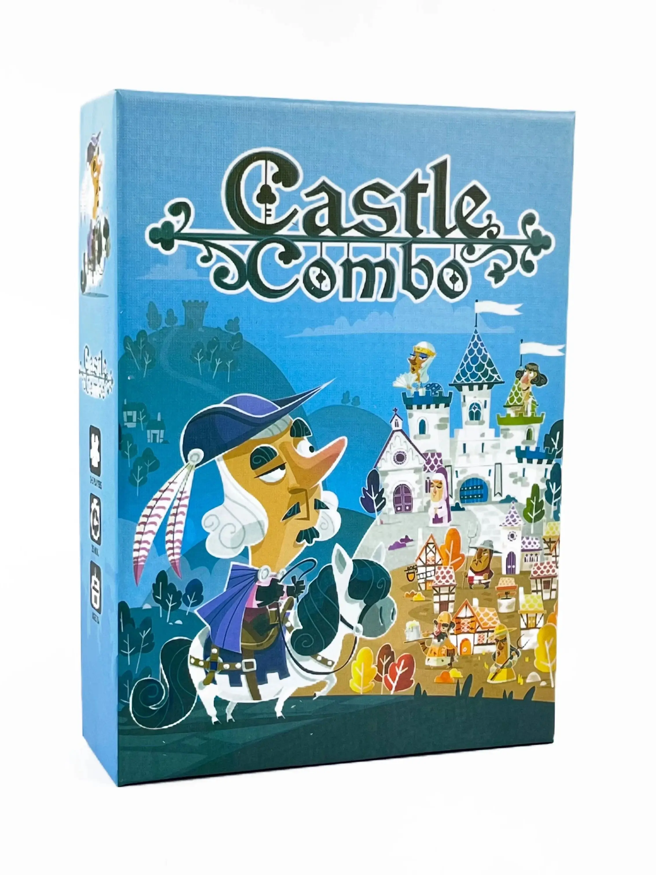 

Комбинированная настольная игра Castle: быстросъемная стратегическая игра с забавным наполнением для вечеринок «Семейные и друзья», 2–5 игроков, возраст 10+, 25 минут.