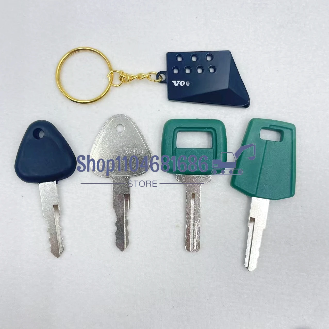 

2 шт. ключи зажигания для экскаватора Vol-vo брелок для 777/C001/11039228 ключ экскаватора с ножом для экскаватора брелок с угловой пластиной