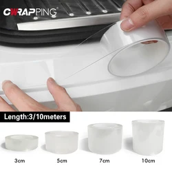 Car Transparent Stickers Door Edge Protector Film Anti Scratch Universal Car Door Sill Sticker Film Auto Bumper Threshold Guard