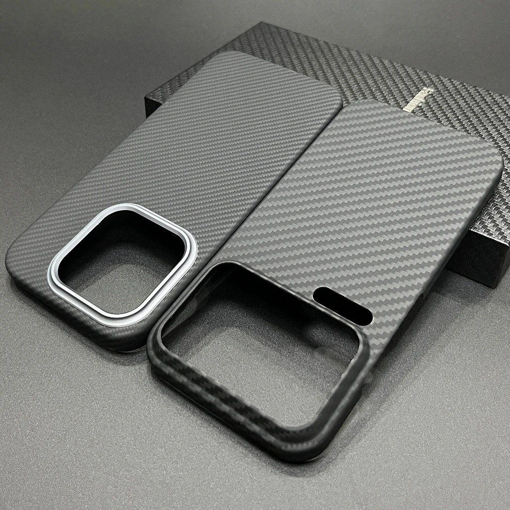 

Carbon Fiber Case For Xiaomi 17 Pro Max Cover Mi 17 Light Weight Anti-Fingerprint Aramid Ultra Thin Back Shell Skin with Lens