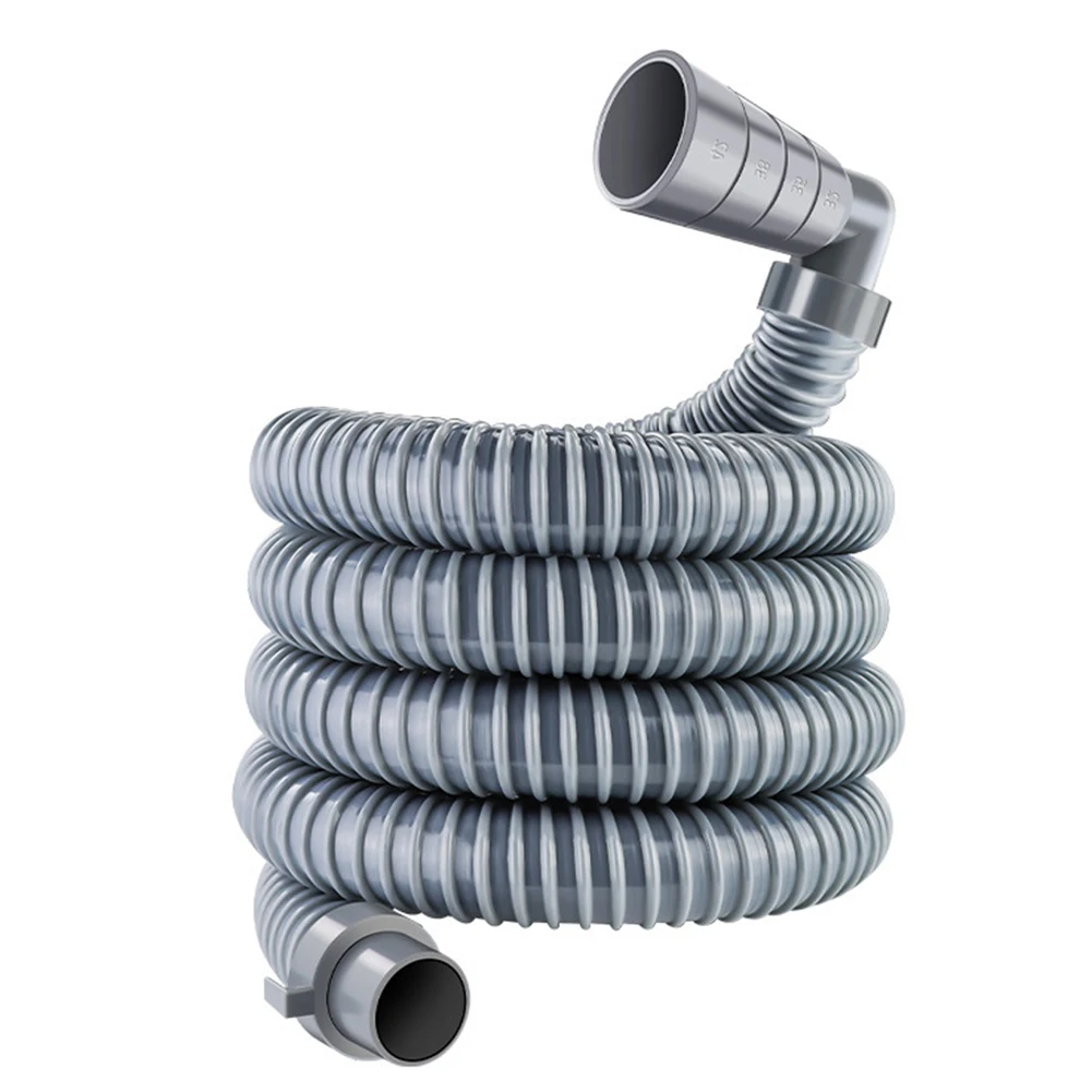 1 متر خرطوم الغسالة يمنع انسداد غسالة أوتوماتيكية بالكامل استنزاف الأنابيب تمديد أجزاء استبدال خرطوم تحت الماء #4