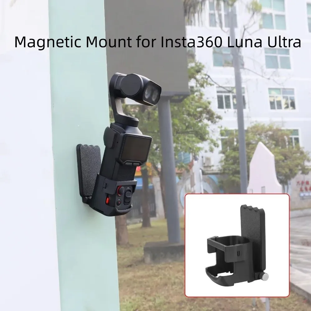 Quick Release Magnetic Mount Adapter Adjustable Lightweight Camera Fixed Holder Non-Slip Stable for Insta360 Luna Ultra