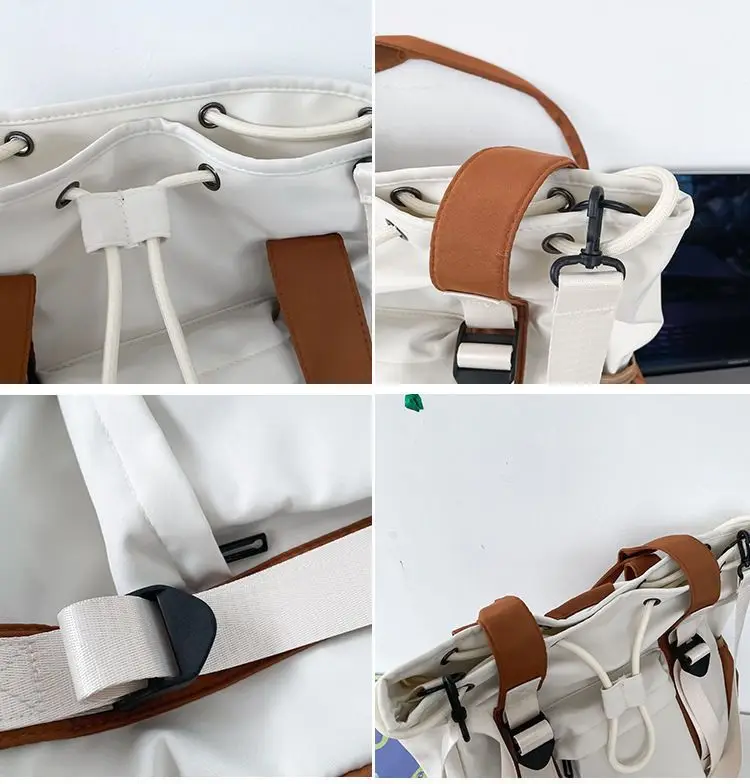 Bolsa de ombro portátil de grande capacidade, bolsa de mamãe, bolsa crossbody, bolsas de computador, bolsas de mamãe japonesas e coreanas