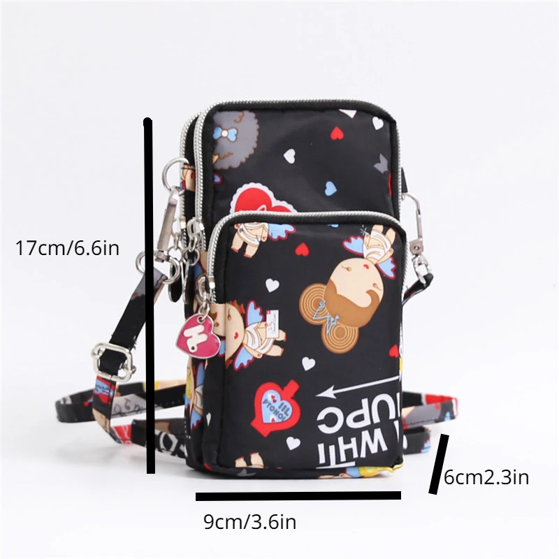 MOBILE Phone Bag for Women 2023 New Mini Bag Crossbody Bag Fabric Mobile Phone Bag Hanging Neck Wrist Zero Wallet