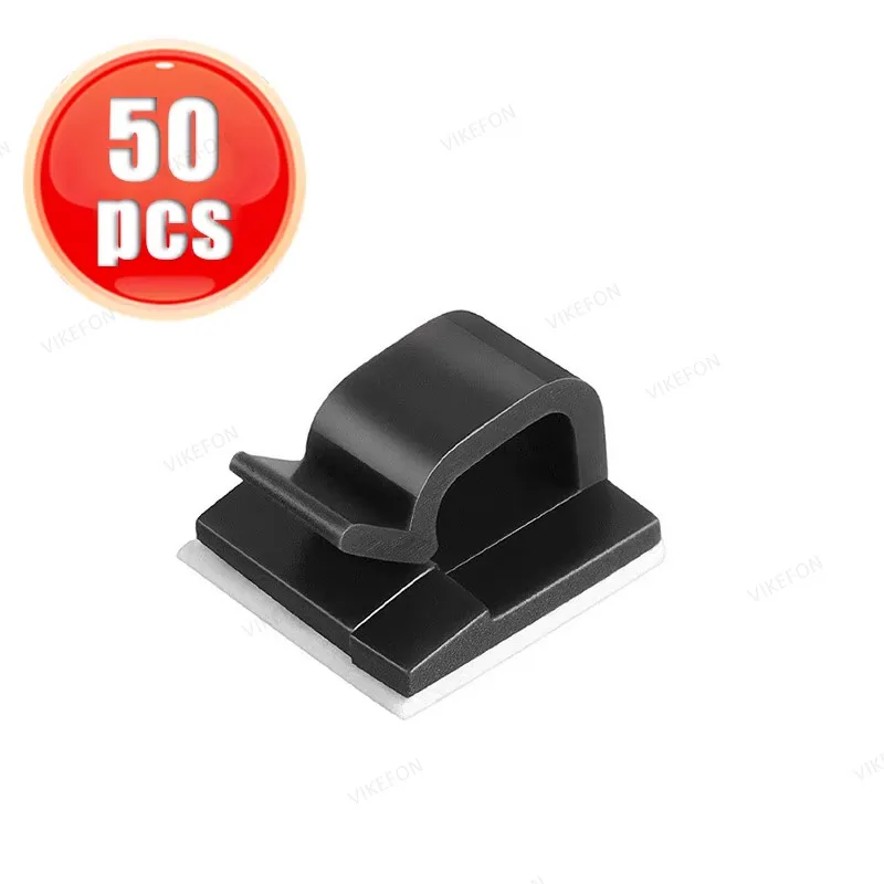 Phone Cable Organizer Clips Transparent Wire Manager Cord Holder USB Type C Charging Data Line Bobbin Winder Wall Mounted Hook