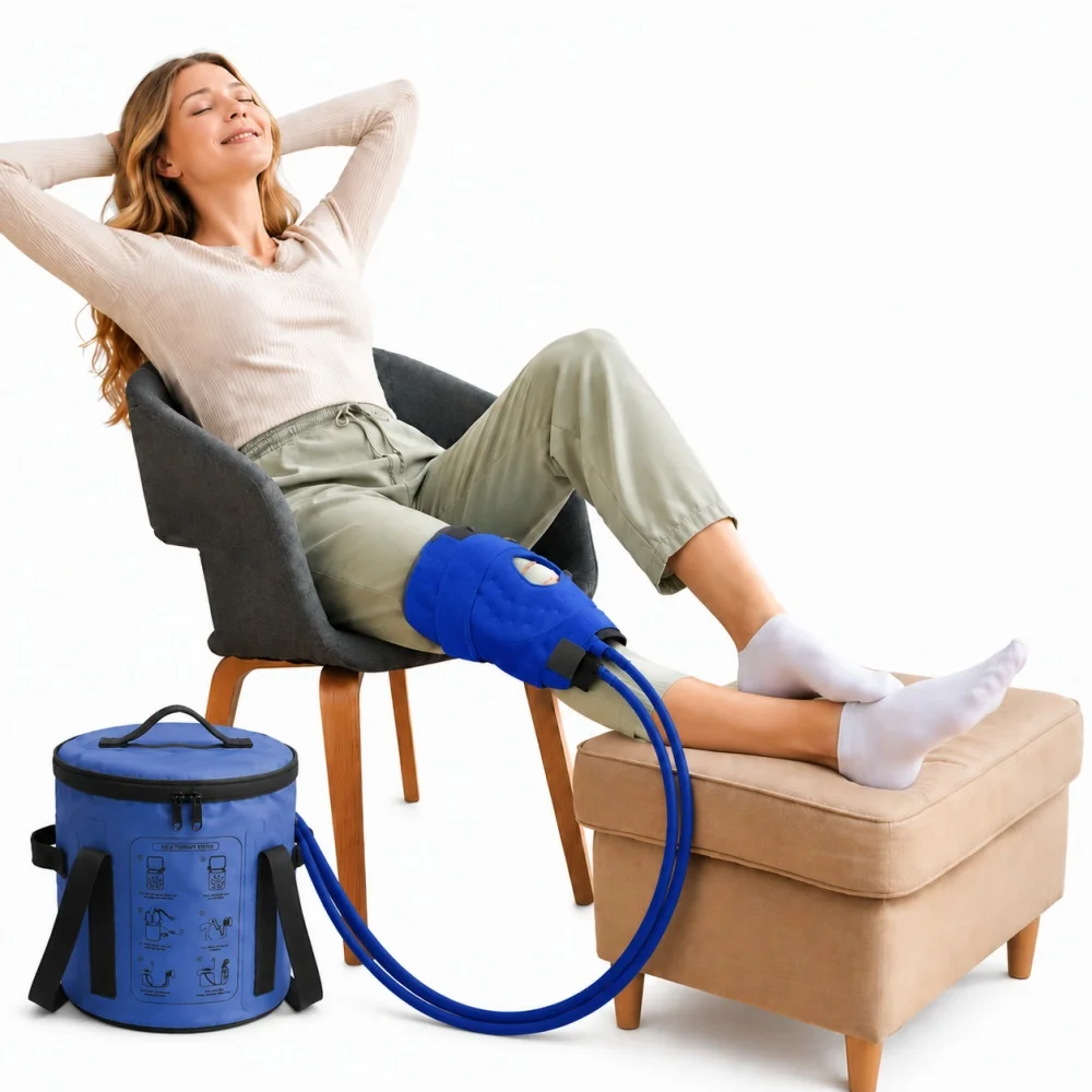 Cold Therapy System Knee Ice Circulation Machine 3 Speed Adjustable Pain Relief Recovery Device For Joint Surgery Sports Injury