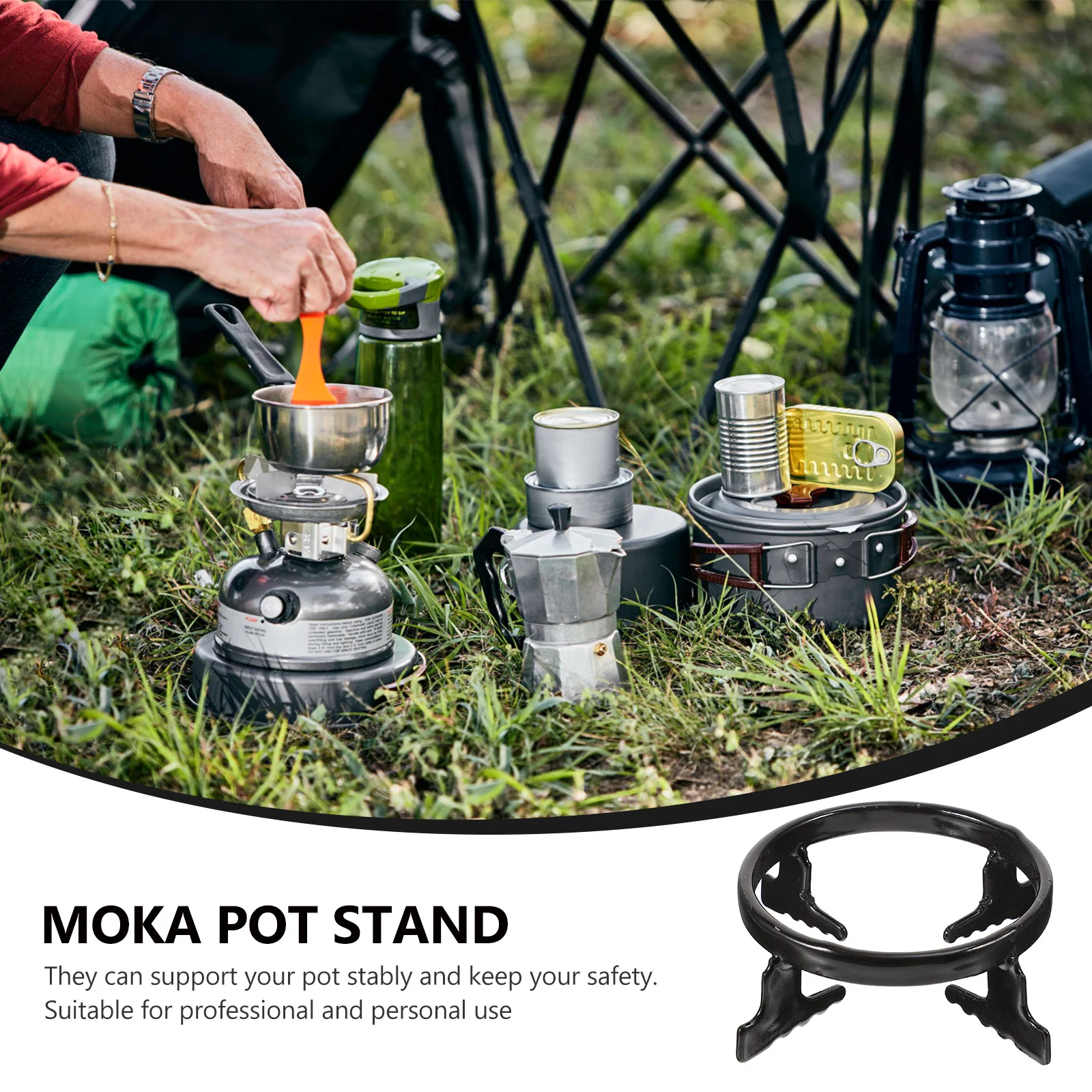 

1Pcs Coffee Pot Stand Pot Stand Iron Stove Rack Gas Cooker Holder Smooth Surface Home Brewing Gas Stove Rack