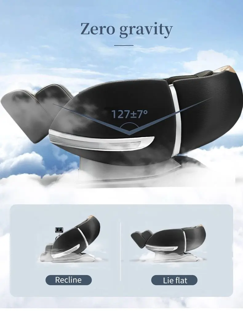  AM183 Luxury Reclining Full Body Chair Massager Cheap Price SL 3D  Kneading Back Head Massage Chair