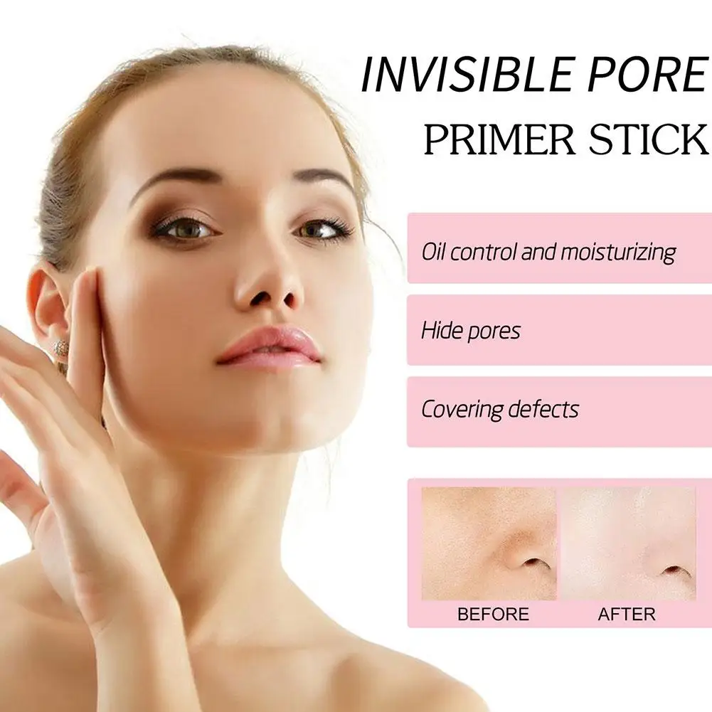 Magical Pore Eraser Waterproof Face Primer Stick Hydrating Pore Stick Pore Matte Minimizer Makeup Primer Primer Invisible P D9Y2