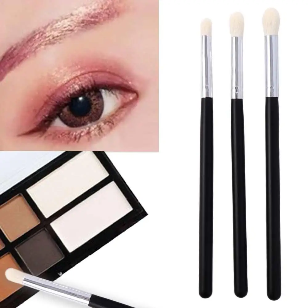 Brocha cosmética con mango ergonómico de madera, brocha para difuminar ojos, sombra de ojos, pliegue, brocha Kabuki, brocha de mezcla cónica, brocha de maquillaje