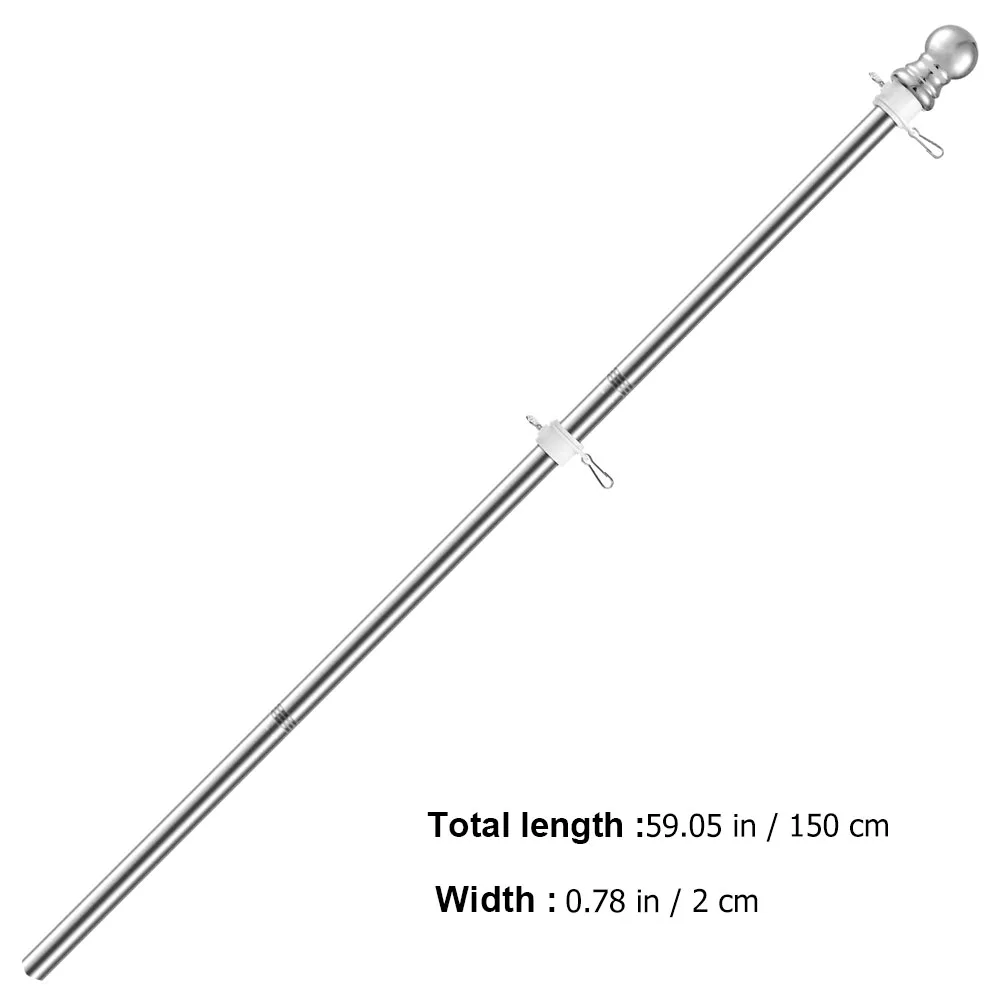Flag Pole Bracket Holder American Marine Boat Stake Rod Commercial Metal Stick Stand Yard Rack Poles Wall Garden Free Mount