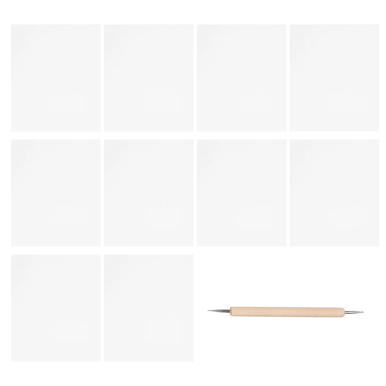 10 Pcs Cross Stitch Drawing Transfer Paper for Painting Carbon Copy Manual Moisture-resistant Embossing Sewing Tracing