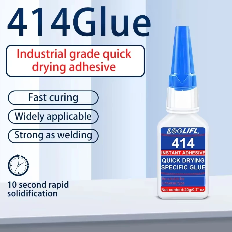 1-3 Pieces of 20g 414 Instant Adhesive Super Glue, Fast-Drying Special Glue, Suitable for Universal Repair of Plastic, Rubber, and Metal
