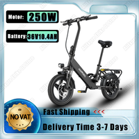 E-bike 250W Brushless Motor 36V10.4AH Lithium Battery Electric Bike Adult City Commuting 14inch Tire Light Mini Electric Bicycle