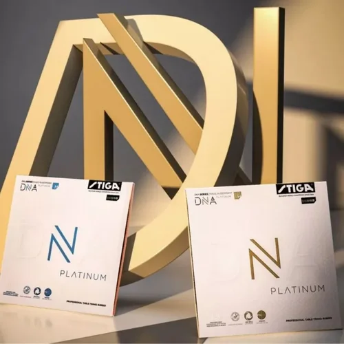 Imagen 1 del producto STIGA DNA-Platino Cubierta de tenis de mesa de goma, Importado, Antipegamento y Astringente Raqueta de tenis de mesa Red Dragon DNA M H S