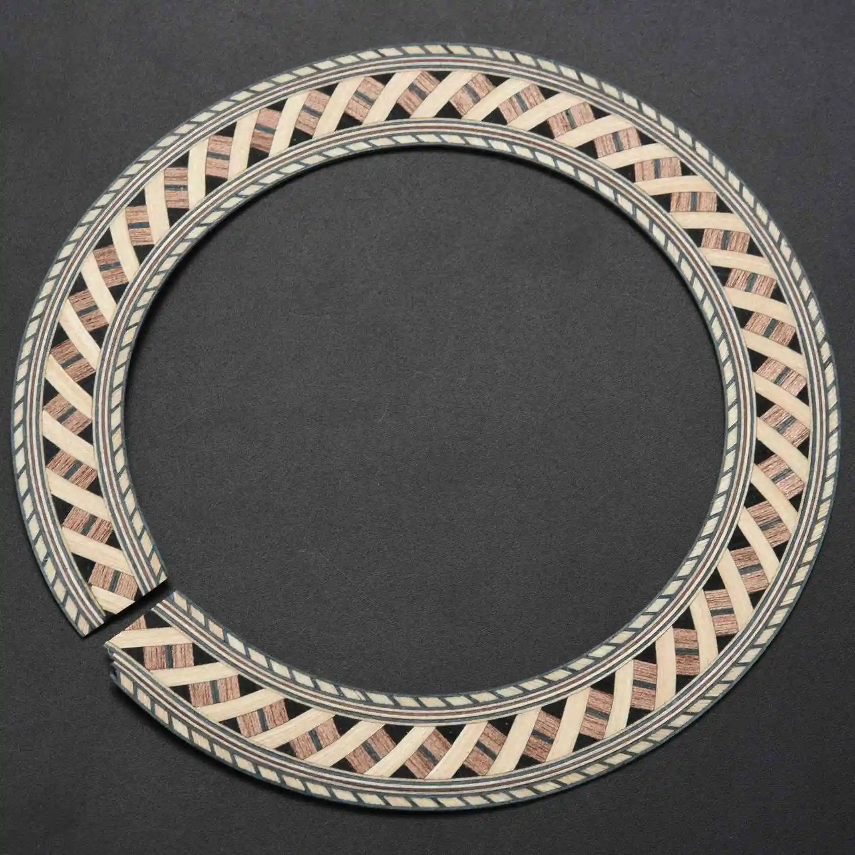 Classical Guitar Wood Inlay Soundhole Rosette Inner Dia 93Mm