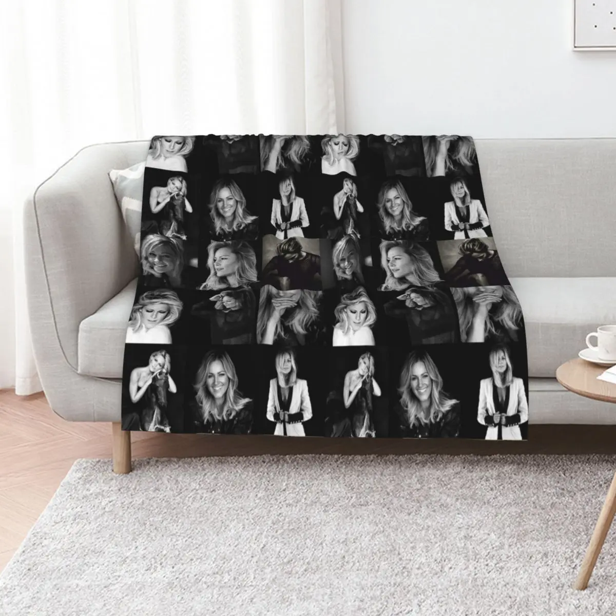 

Helene Fischer Collage Throw Blanket Shaggy Flannels Thin Bed covers Blankets