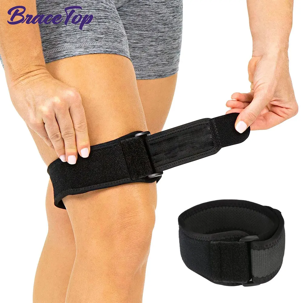 1 PC IT Band Strap, Iliotibial Band Compression Wrap, Outside of Knee Pain,Hip, Thigh & ITB Syndrome Support, Running & Exercise