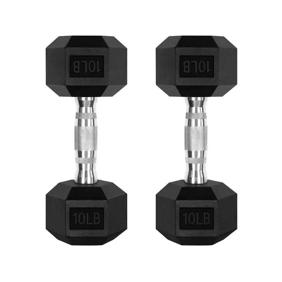 

5780LBS Rubber Coated Hex Dumbbell Weight Set with Rack and Adjustable Weight Bench with Multiple Back Positions1300LB Capacity