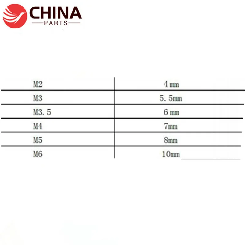 5/5.5/6/7/8/9/10mm Socket Wrench Hex Wrench High Carbon Steel Hex Nut Screwdriver Repair Tool for Copiers and Printers